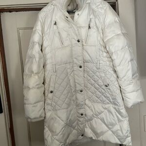 Steve Madden Ivory Puffer Coat